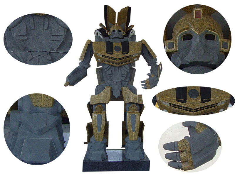 Amazing Handmade Granite Transformers Statue Design For Garden